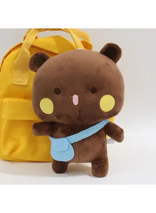 White Bear Plush Crossbody Bag Soft Polyester Stuffed Animal with Heart Eyes Perfect for Christmas Valentine - Image 3